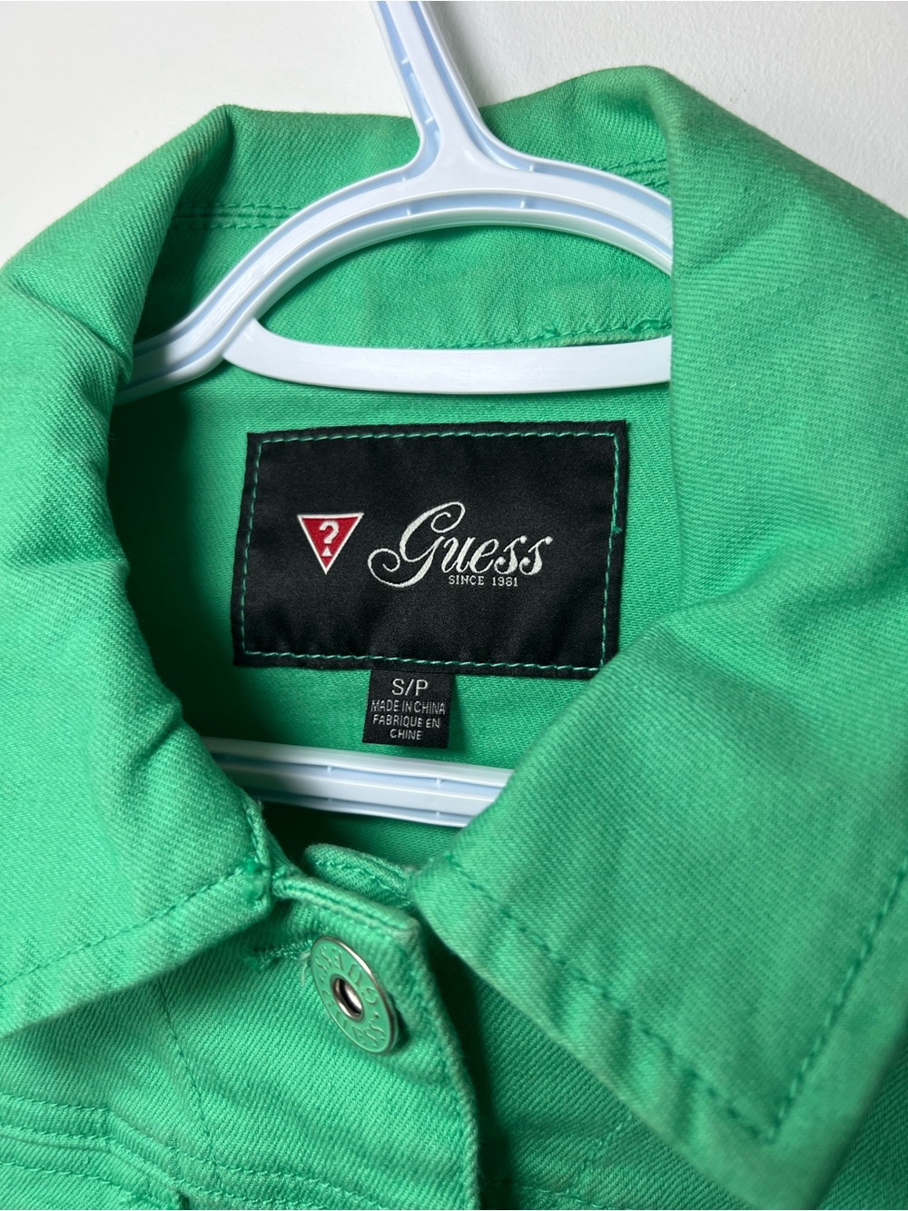 Y2K Guess Women's Small Green Chic Denim Jacket - Picture 2 of 6